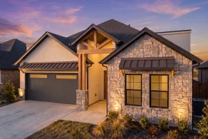 Leda F front elevation — Nueva Luna Builders new home in El Paso, Texas