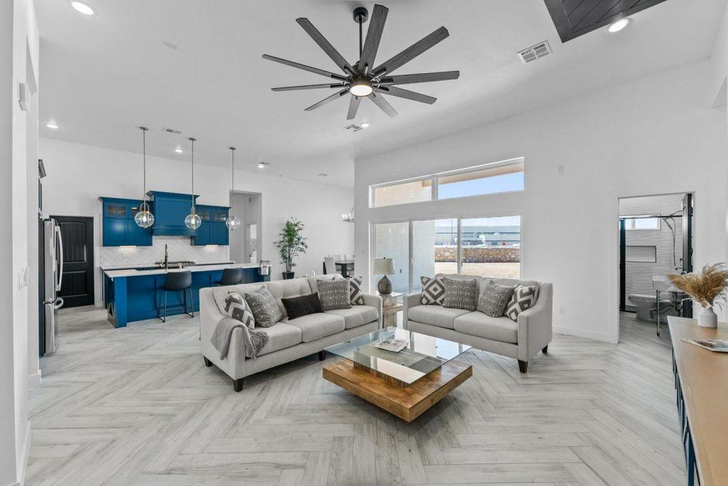 Living Room in an Artemis floorplan home by Nueva Luna Builders in El Paso, Texas