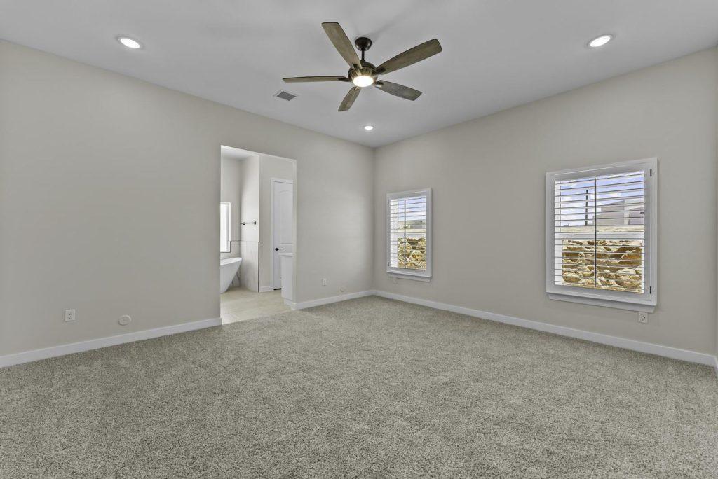 Primary Suite in a Europa T floorplan home by Nueva Luna Builders in El Paso, Texas