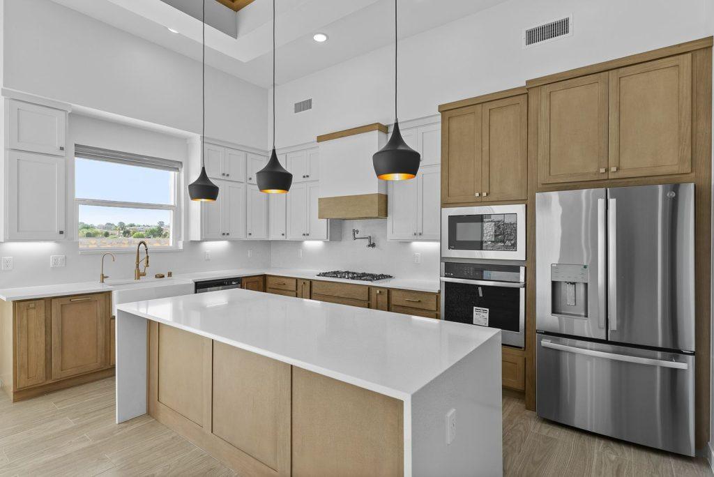 Kitchen in an Io F floorplan home by Nueva Luna Builders in El Paso, Texas