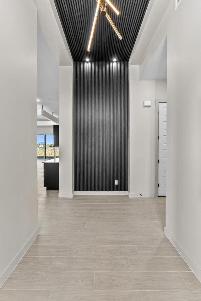 Hallway & Ceiling Detail in an Io M SE floorplan home by Nueva Luna Builders in El Paso, Texas